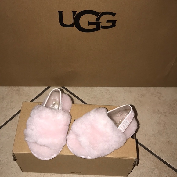 Toddler FLUFF YEAH SLIDE SEASHELL PINK - Picture 2 of 4